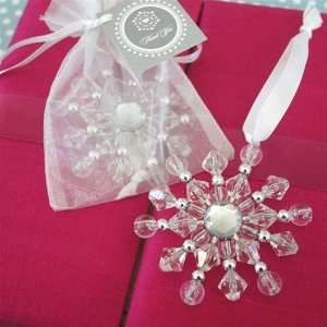  Beaded Snowflake Ornaments 