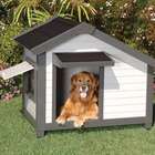 Precision Pet ProConcepts Cozy Cottage Dog House in Gray   Size 