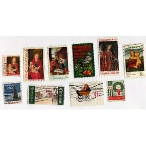  10 Differant U.S Postage Christmas Stamps: Everything Else