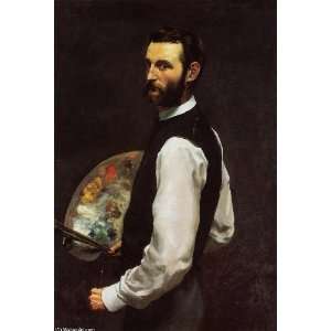  Hand Made Oil Reproduction   Jean Frederic Bazille   24 x 
