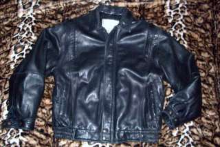  Jackson Hawk Designer LUX Leather Bomber FLIGHT Jacket Biker Coat L XL