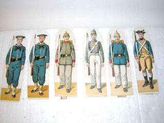   BROS PAPER BOARD TOY SOLDIERS SPANISH AMERICAN WAR 100 YR OLD  