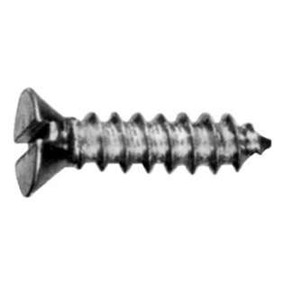 DrillSpot #4 24 x 1/2 Slotted Flat Head Sheet Metal Screw Type A, 18 