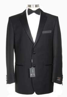 300 Renoir 34S Mens Black 2 Button 2 Vent Tuxedo Tux Suit  