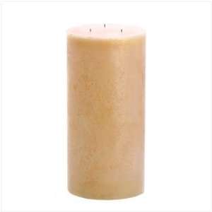  Ivory Giant Pillar Candle: Home & Kitchen