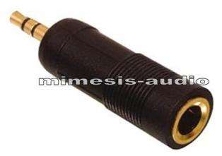 HQ 6.2mm JACK TO 3.5mm MINI JACK ADAPTER *GOLD PLATED*  
