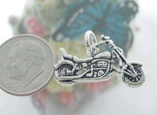 sterling silver *VINTAGE AMERICAN MOTORCYCLE* charm 001  