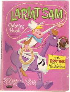 1962 LARIAT SAM Coloring Book CBS TV COWBOY CARTOON  