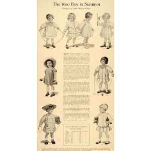  1910 Print Boy Clothing Linen Cotton Calico Gingham 