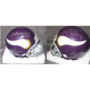  Purple People Eaters Autographed Vikings Mini Helmet 