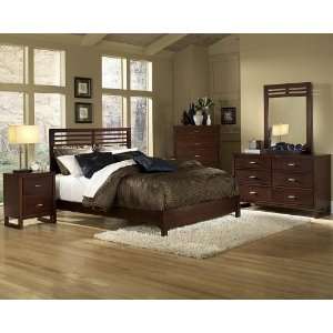    Homelegance Modern Queen Bed in Cherry Color: Home & Kitchen