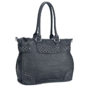   : LSQ00220BK Black Deyce Pam Quality PU Women Shoulder Bag: Beauty