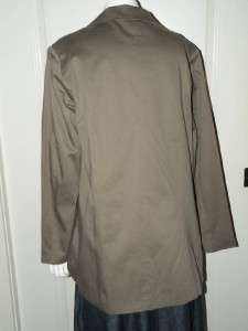 SZ 12 Gillian Grey TAUPE Jacket Blazer Women NWT  