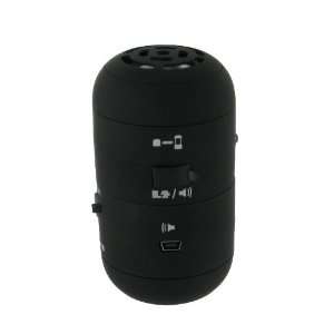  Black Rechargeable Mini Portable Capsule Speaker for iPod 