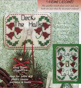HOLIDAY HOME ACCENTS~Plastic Canvas PATTERN  