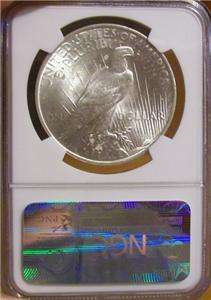 1923 Silver Peace Dollar NGC MS 64 Vam Mint Strike Error US Coin Free 