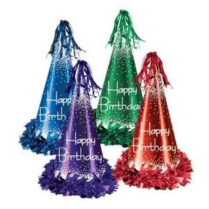   Fringed Foil Happy Birthday Party Hats Case Pack 84 