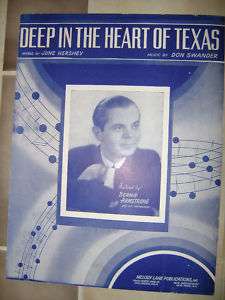 1941 Sheet Music Deep In The Heart of Texas piano vocal  