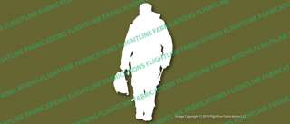 air force fighter pilot silhouette measurements 6 x 2 3 approx this 