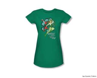Licensed DC Harley Quinn & Poison Ivy Junior Shirt S XL  