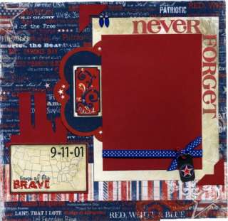 Never Forget   Two 12x12 Premade 9 11 Scrapbook Pages   September 11 