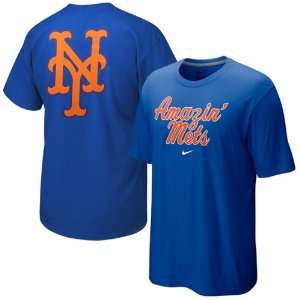 Nike New York Mets Royal Blue Local T shirt (Large):  