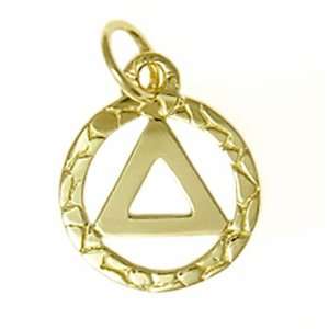 Alcoholics Anonymous AA Symbol Pendant #524 2, 1/2 Wide and 3/4 Tall 