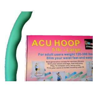 Weighted Sports Hula Hoop for Weight Loss   Acu Hoop 5L   5 lb. large 