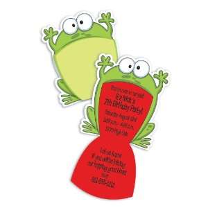 Big Mouth Frog Flip Ups Invitations 