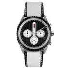 Dfactory Mens Red Label Black Dial Leather Chronograph Watch