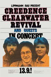 Creedence Clearwater Revival German Concert Poster 71  