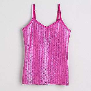 Girls Sparkling Sequin Cami  Glo Clothing Girls Tops 