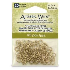  Artistic Wire 20 Gauge Non Tarnish Brass Chain Maille 