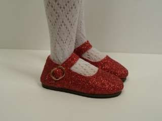 RED Glitter Doll Shoes For 14 Lark Piper Wren♥  