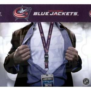  Columbus Blue Jackets NHL Lanyard Key Chain with Ticket 