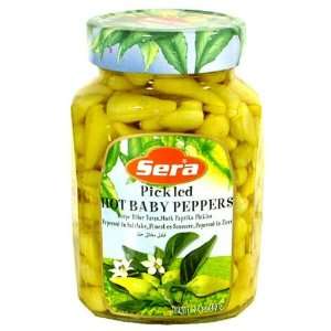 Sera Hot Pickled Baby Peppers   24oz  Grocery & Gourmet 