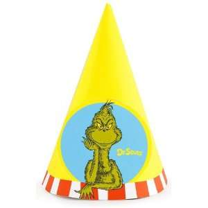  Dr Seuss Classic Book Characters Party Cone Hats 8 Pack 