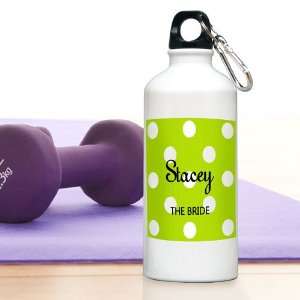  Personalized Polka Dot Water Bottle Health & Personal 