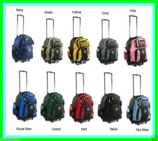 Roll Away 18 inch Deluxe Rolling Carry On Backpack  