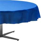 ROYAL BLUE ROUND 84 TABLECOVER PLASTIC PARTY TABLE COVER PARTY SUPPLY 