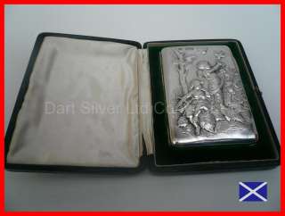 Sampson Mordan Cased Edwardian Silver Card Case HM 1903  