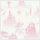 Disney Princess Scenic Toile White Wallpaper DK5986