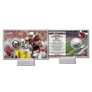  BSS   Larry Fitzgerald Silver Coin Card 