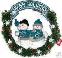 Philadelphia Eagles Snowman Holiday Wreath NFL Football  