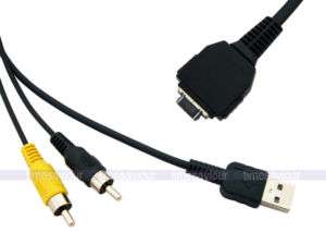 USB AV Cable for Sony Cyber Shot DSC W200 W300 W55  