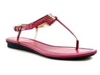Nine West Womens Shoes Flat Thongs Sandals Pink 9.5  