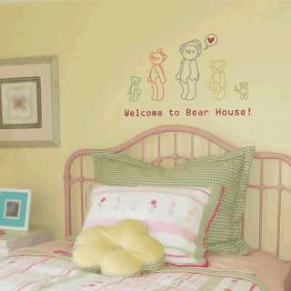 Welcome to bear house WALL DECOR DECAL MURAL STICKER REMOVABLE VINYL