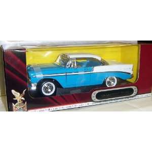   Scale Diecast 1956 Chevrolet Bel Air in Color Blue/white Toys & Games