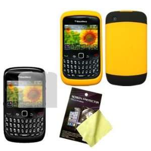  Yellow/Black Two Tone Soft Touch Hard Case / Cover / Shell 