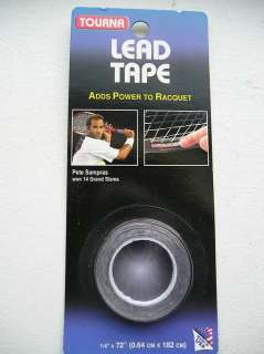 Unique Lead Tape for Tennis Racquets  
